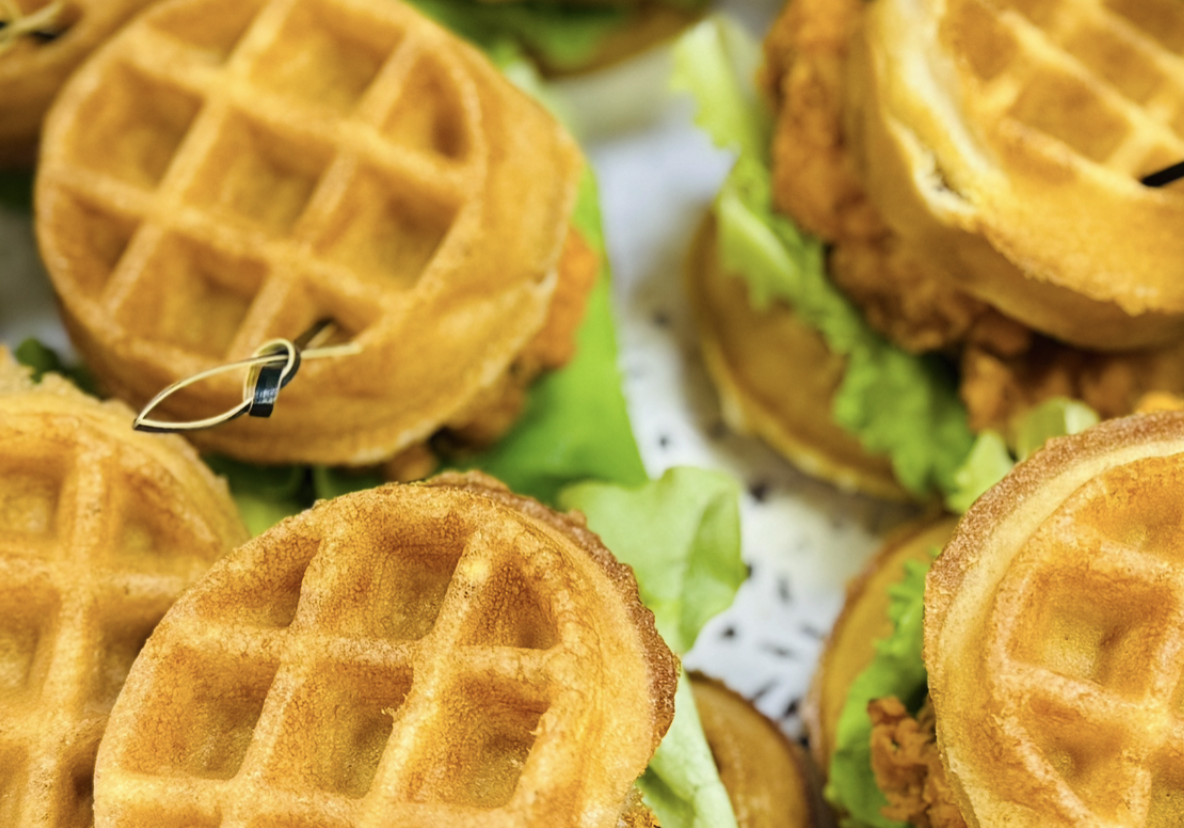 waffle chicken sandwiches